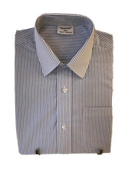 QUEEN ELIZABETH'S SCHOOL - ROYAL-WHITE SHORT SLEEVE, QUEEN ELIZABETH'S SCHOOL