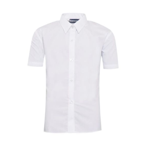 GIRLS SHORT SLEEVE WHITE BLOUSE - TWIN PACK, EMMANUEL C of E MIDDLE SCHOOL, ALLENBOURN MIDDLE SCHOOL, BROADSTONE MIDDLE SCHOOL, LOCKYER'S MIDDLE SCHOOL, GIRLS BLOUSES, YEAR 7 & 8 GIRLS, YEAR 3 GIRLS, YEAR 4 GIRLS, YEAR 5 GIRLS, YEAR 6 GIRLS, YEAR 7 GIRLS, YEAR 8 GIRLS