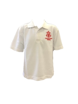 CASTLE COURT SCHOOL - WHITE POLOSHIRT, BADGER CUBS BOYS, BADGERS BOYS, RECEPTION BOYS, RECEPTION GIRLS, YEAR 1 GIRLS
