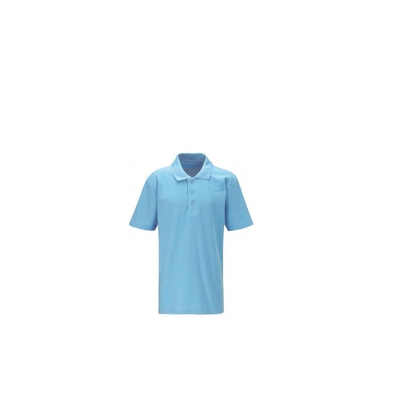BLUE POLO SHIRT, POLO SHIRTS, HILLSIDE FIRST SCHOOL, BROADSTONE MIDDLE SCHOOL