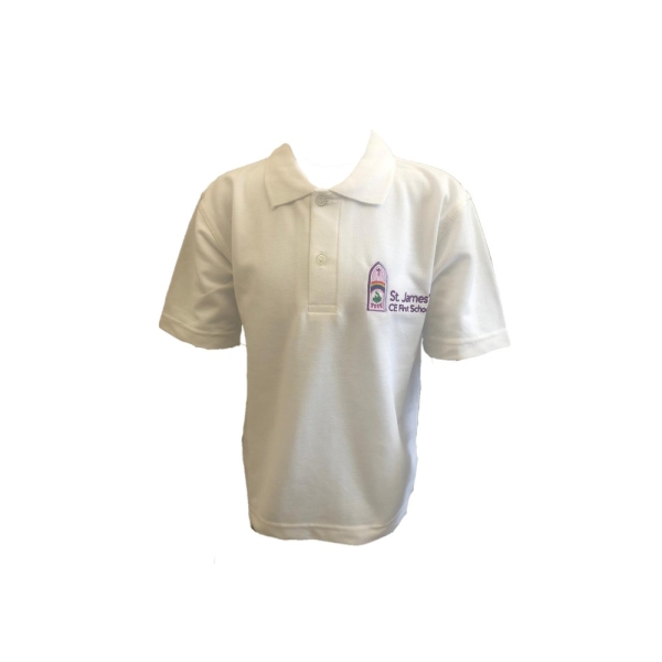 ST. JAMES' CE FIRST SCHOOL - POLO SHIRT, ST JAMES' CE FIRST SCHOOL