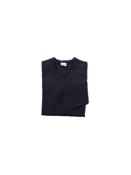 QUEEN ELIZABETH'S SCHOOL - NAVY V NECK JUMPER, QUEEN ELIZABETH'S SCHOOL