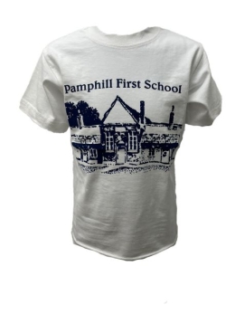 PAMPHILL FIRS SCHOOL - PE T SHIRT, PAMPHILL FIRST SCHOOL