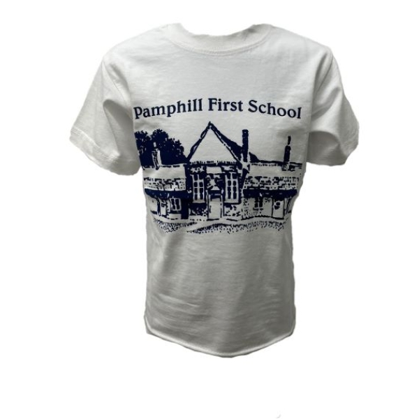 PAMPHILL FIRS SCHOOL - PE T SHIRT, PAMPHILL FIRST SCHOOL