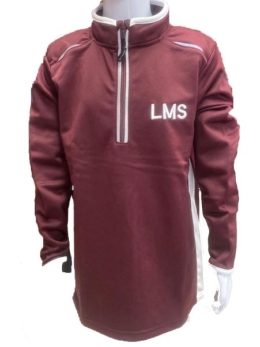 LOCKYERS MIDDLE SCHOOL - QUARTER ZIP PE TOP, LOCKYER'S MIDDLE SCHOOL