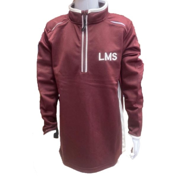 LOCKYERS MIDDLE SCHOOL - QUARTER ZIP PE TOP, LOCKYER'S MIDDLE SCHOOL