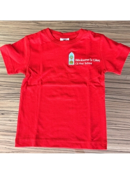 Wimborne St Giles C Of E First School - WSG PE T-SHIRT, WIMBORNE ST GILES C of E FIRT SCHOOL
