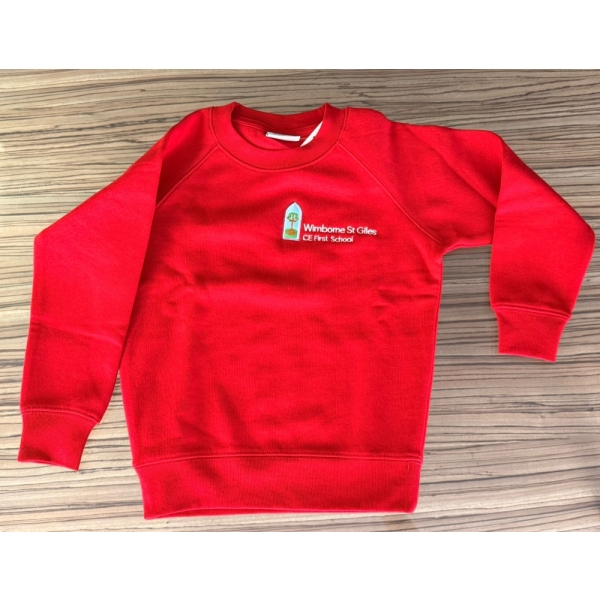 Wimborne St Giles C Of E First School - WSG SWEATSHIRT, WIMBORNE ST GILES C of E FIRT SCHOOL