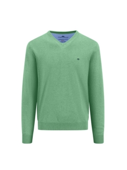 Fynch Hatton Fine V Neck Cotton Jumper in assorted colours, Knitwear