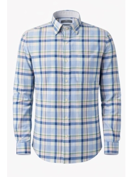 Fynch Hatton Oxford Check Shirt, Long Sleeved Shirts